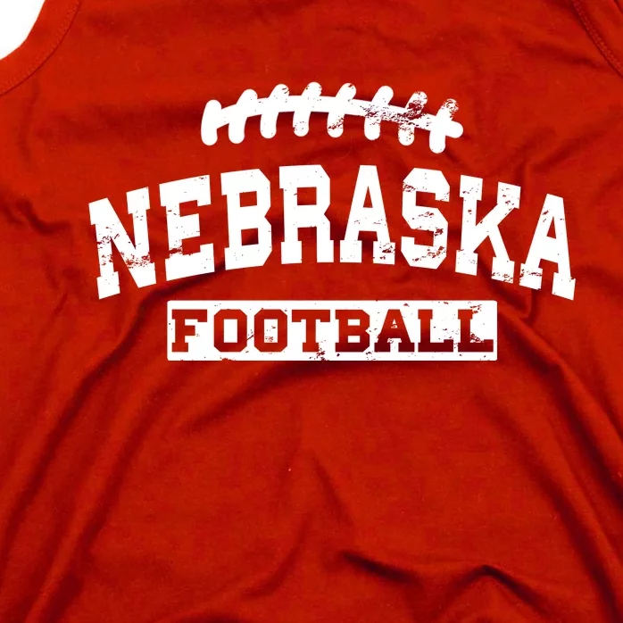 Nebraska Football Lace Logo Tank Top