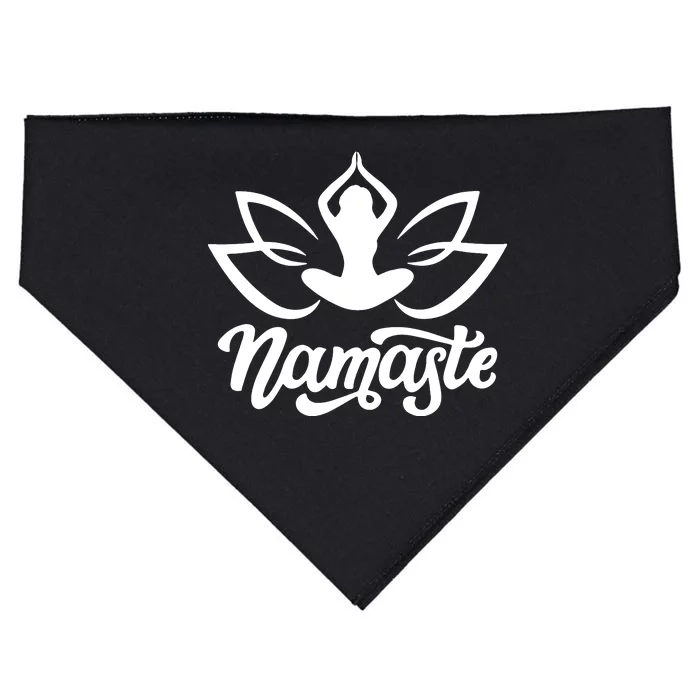 Namaste Flower Lotus USA-Made Doggie Bandana