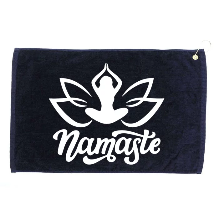 Namaste Flower Lotus Grommeted Golf Towel