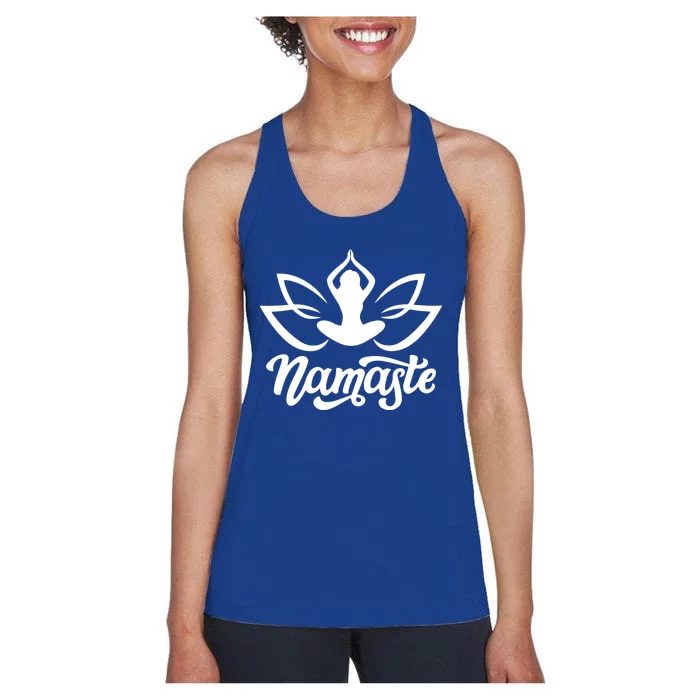 Namaste Flower Lotus Yoga Cute Gift Women's Racerback Tank