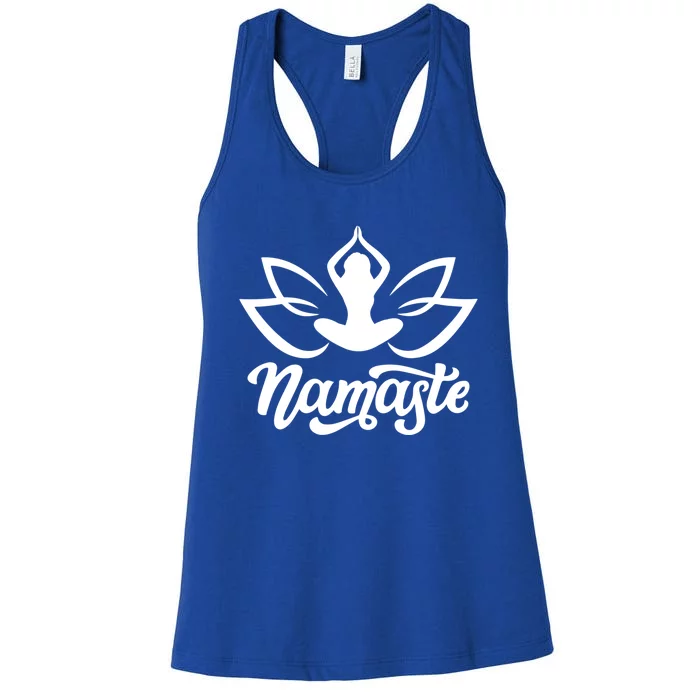 Namaste Flower Lotus Yoga Cute Gift Women's Racerback Tank