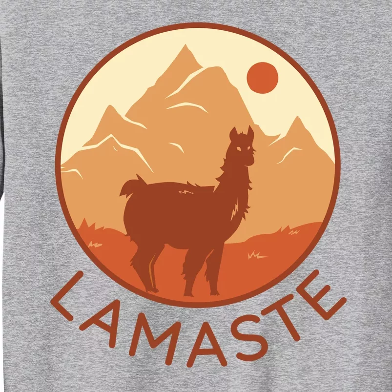 Namaste Funny Llama Yoga Tall Sweatshirt