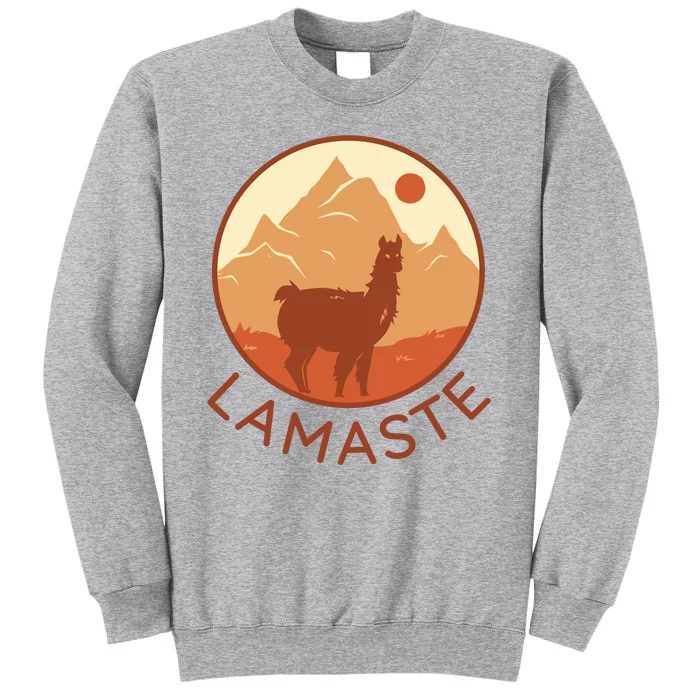 Namaste Funny Llama Yoga Tall Sweatshirt