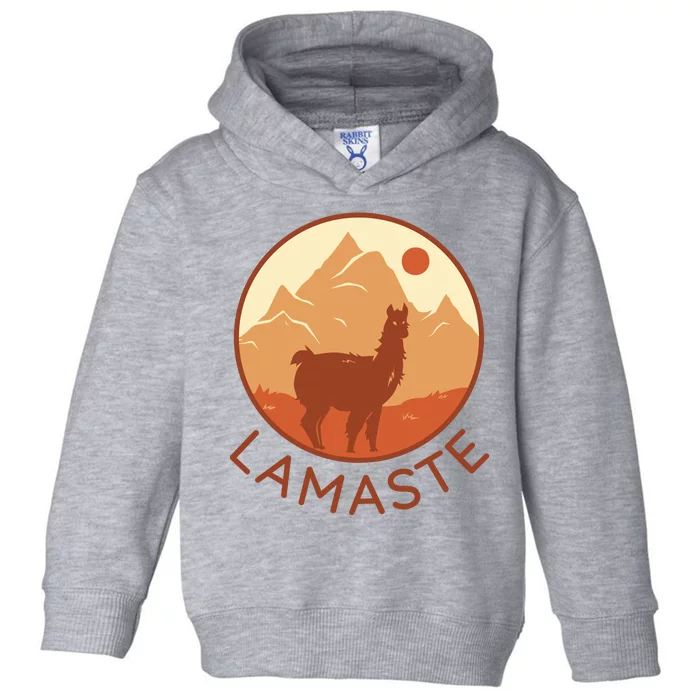 Namaste Funny Llama Yoga Toddler Hoodie