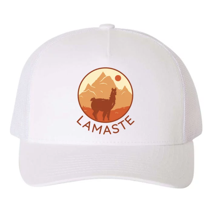 Namaste Funny Llama Yoga Yupoong Adult 5-Panel Trucker Hat