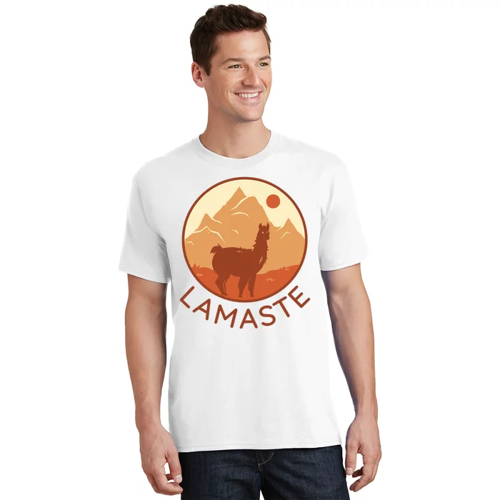 Namaste Funny Llama Yoga T-Shirt