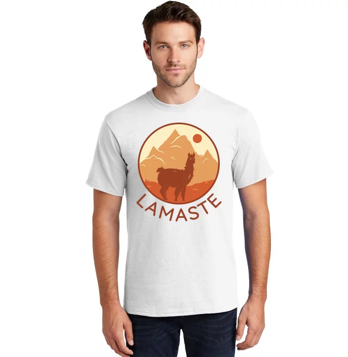 Namaste Funny Llama Yoga Tall T-Shirt