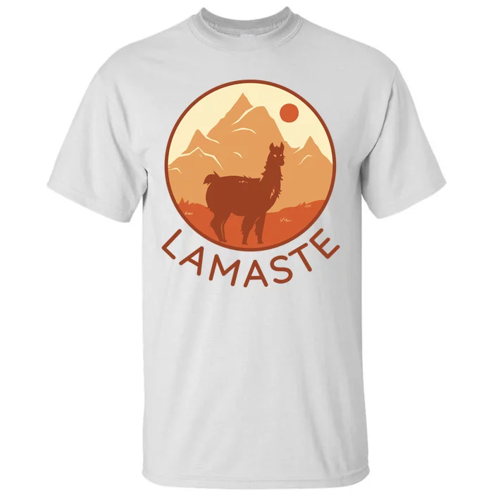 Namaste Funny Llama Yoga Tall T-Shirt