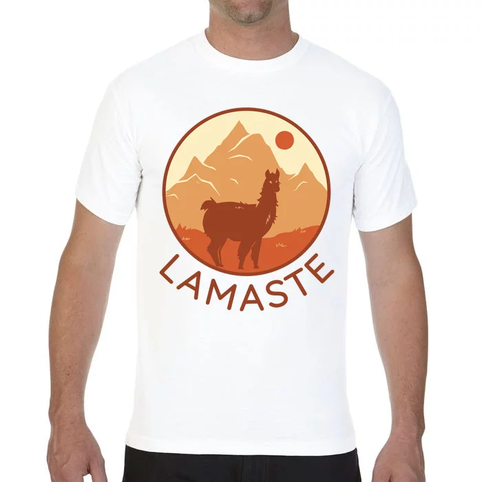 Namaste Funny Llama Yoga Comfort Colors T-Shirt