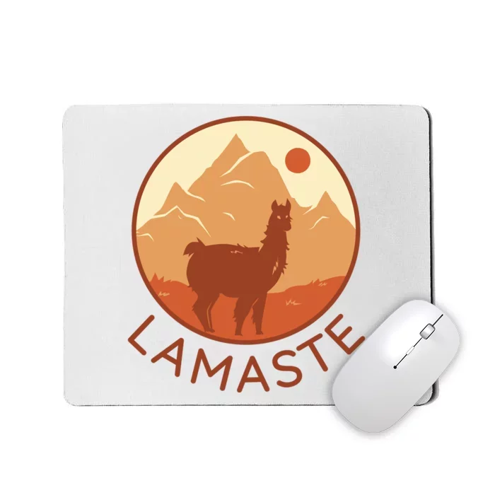 Namaste Funny Llama Yoga Mousepad