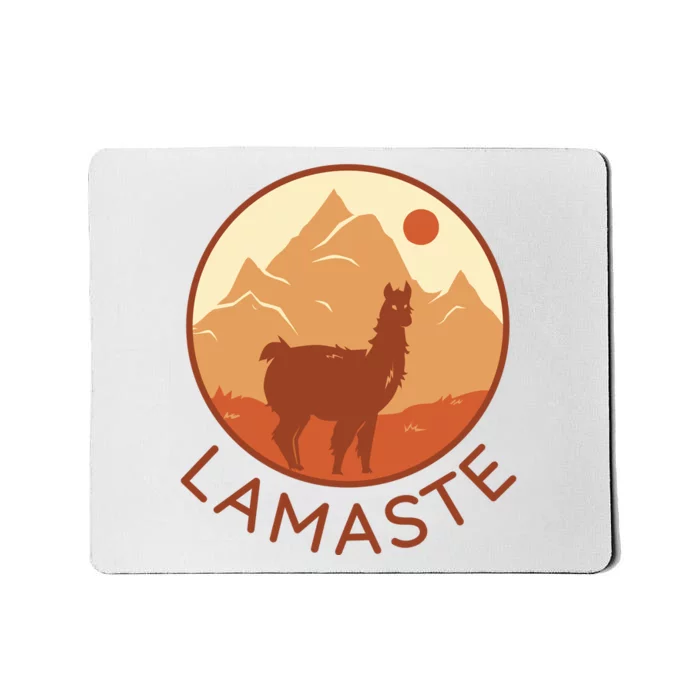 Namaste Funny Llama Yoga Mousepad