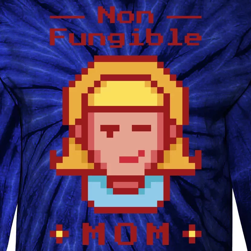 Non Fungible Mom NFT Tie-Dye Long Sleeve Shirt