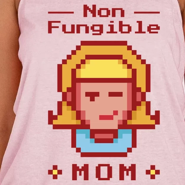 Non Fungible Mom NFT Women's Knotted Racerback Tank