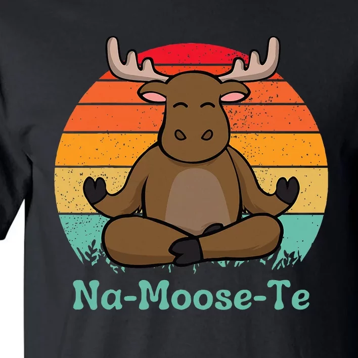 Namoosete Funny Moose And Yoga Pun Workout Tall T-Shirt