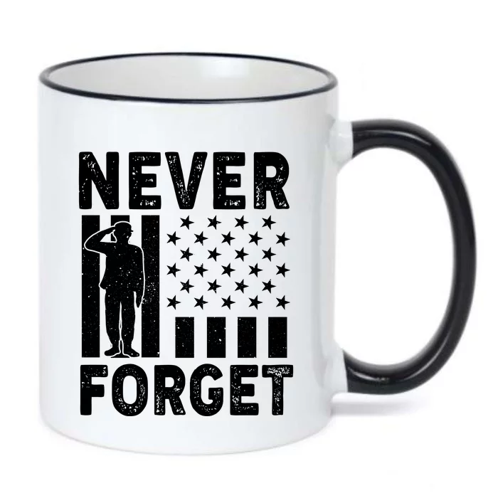 Never Forget Memorial Day T Black Color Changing Mug