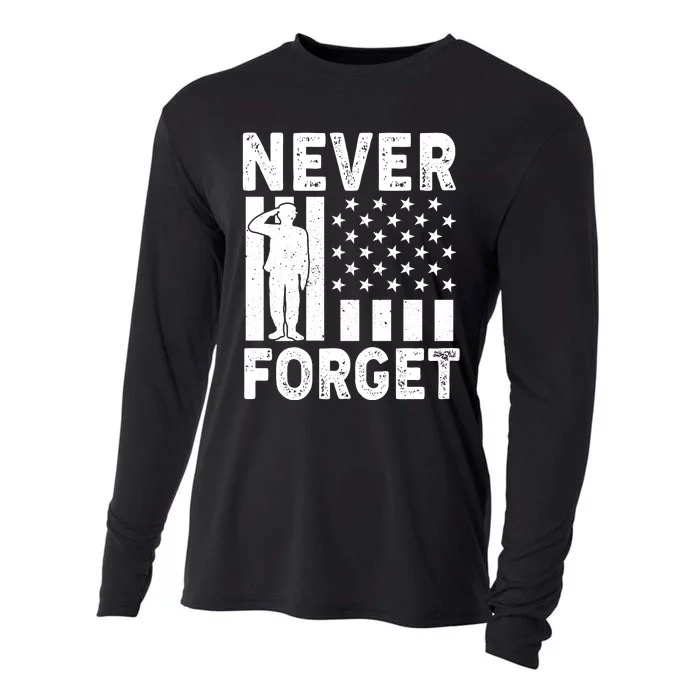 Never Forget Memorial Day T Cooling Performance Long Sleeve Crew