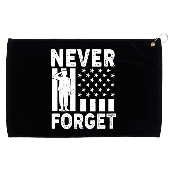 Never Forget Memorial Day T Grommeted Golf Towel