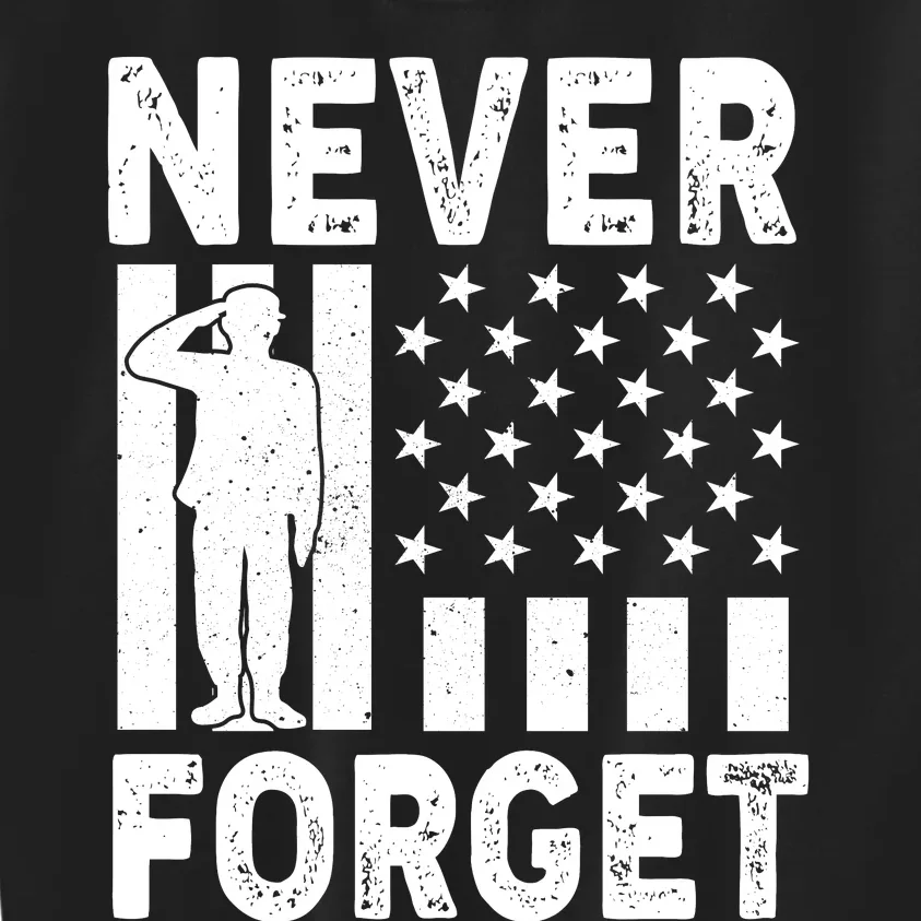 Never Forget Memorial Day T Kids Sweatshirt