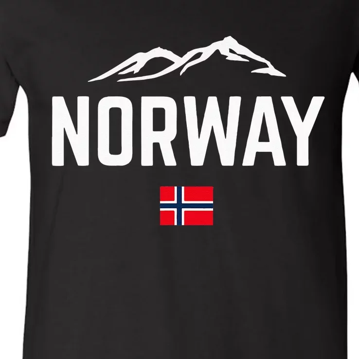 NORWAY Flag Men Women Kids NORWAY V-Neck T-Shirt