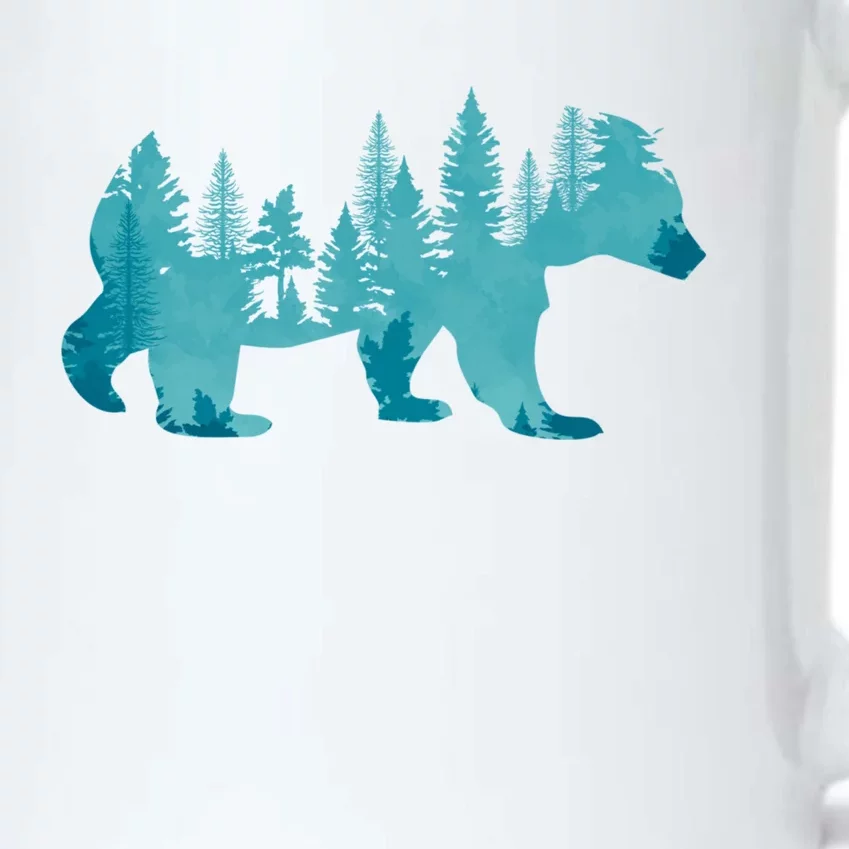 Nature Forest Mountains Trees Wildlife Animal Brown Bear Black Color Changing Mug