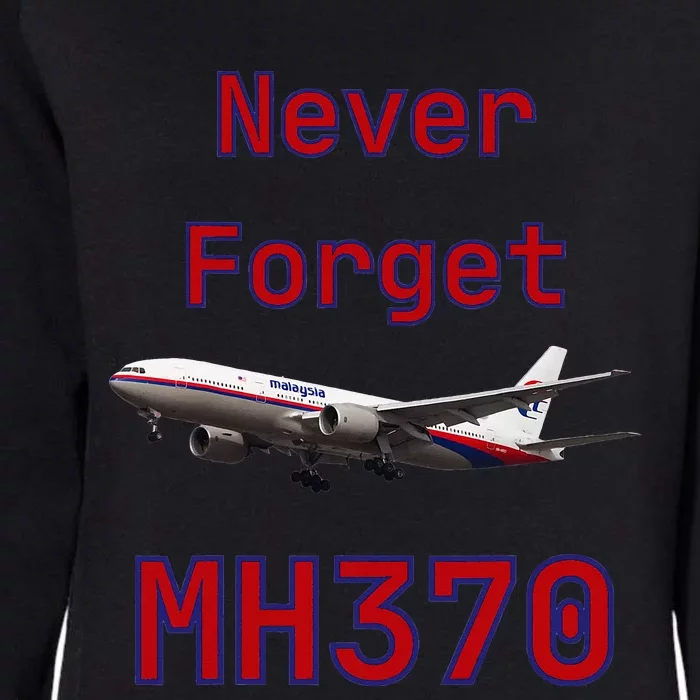 Never Forget MH370 Womens California Wash Sweatshirt