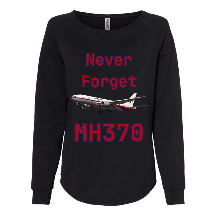 Never Forget MH370 Womens California Wash Sweatshirt