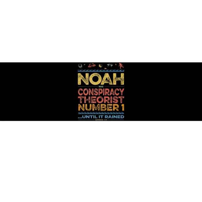 Noah's Flood Meme Conspiracy Theorist Bible UFO Yeti Bigfoot Bumper Sticker