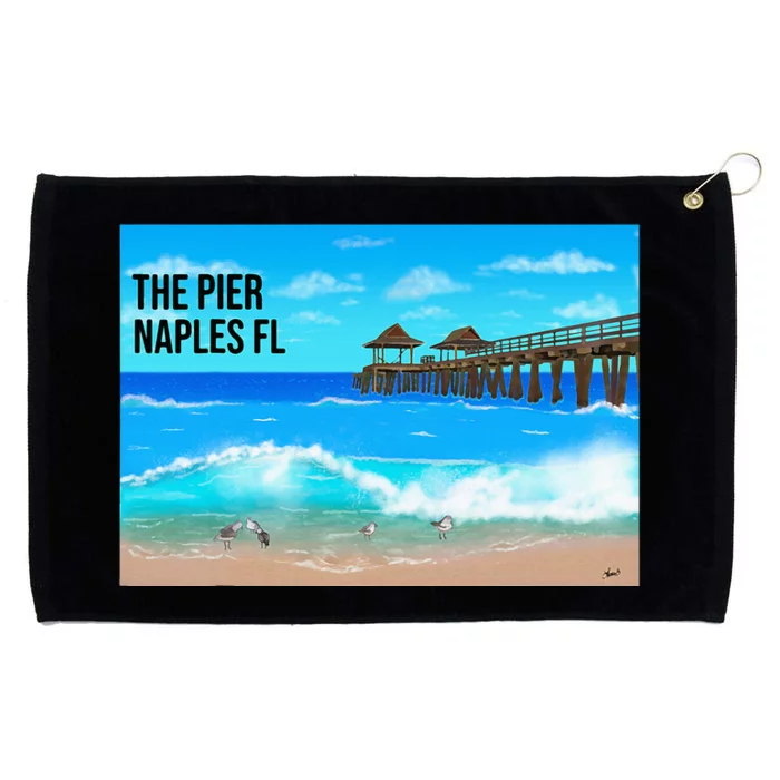 Naples Florida Grommeted Golf Towel