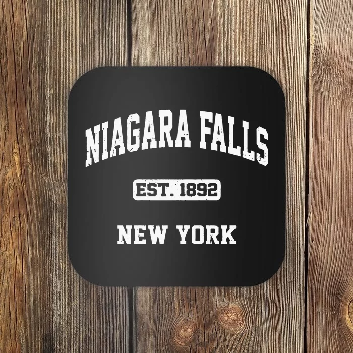 Niagara Falls New York NY Vintage State Athletic Style Coaster