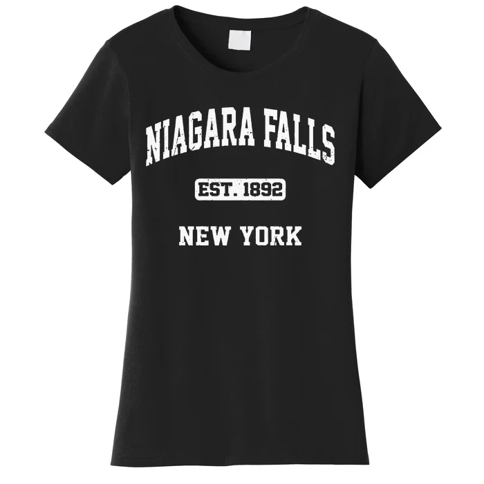 Niagara Falls New York NY Vintage State Athletic Style Women's T-Shirt