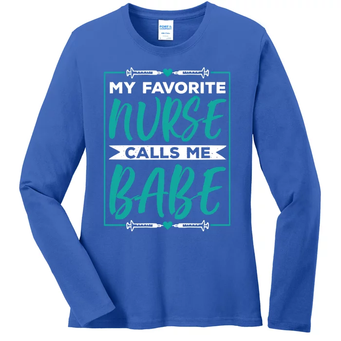 Nurse Funny Nursing Couple Profession Health Recover Love Gift Ladies Long Sleeve Shirt