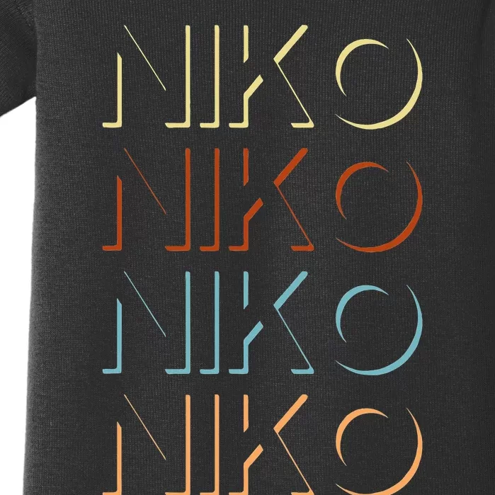 Niko First Name My Personalized Named Baby Bodysuit