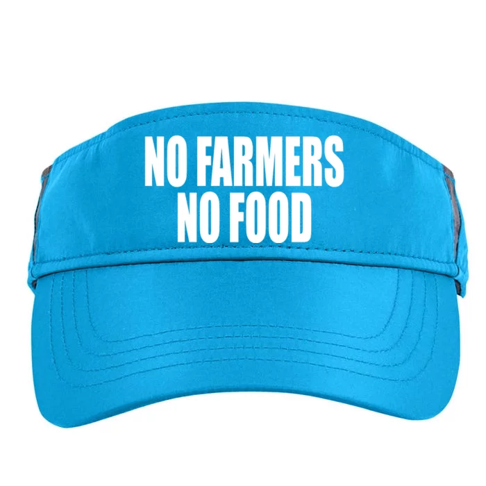 No Farmers No Food Adult Drive Performance Visor