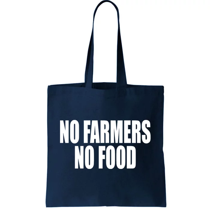 No Farmers No Food Tote Bag