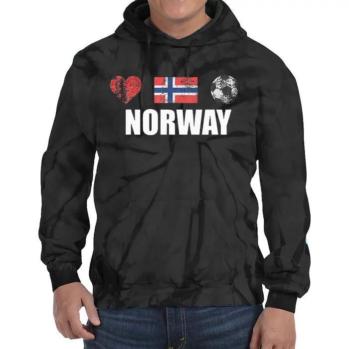 Norway Football Tie Dye Hoodie