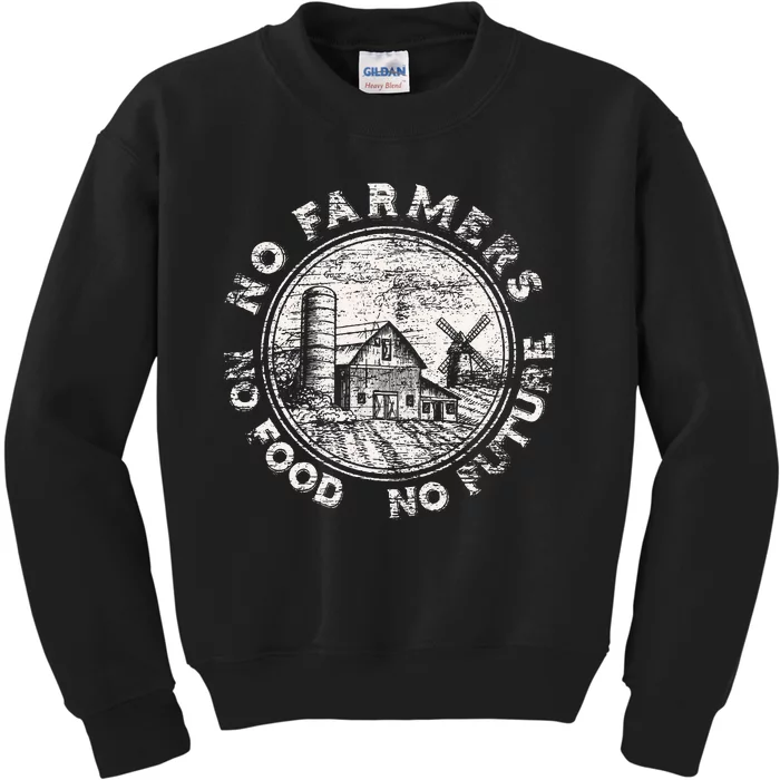 No Farmers No Food No Future Kids Sweatshirt