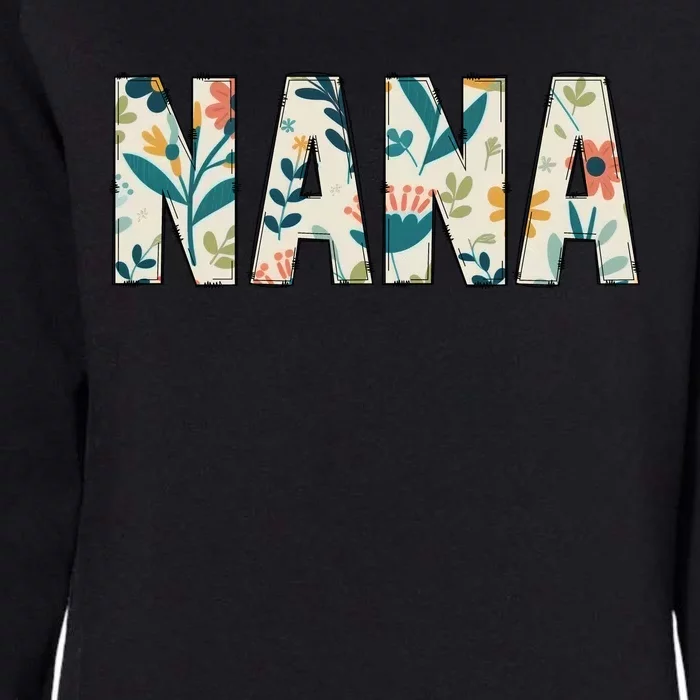 Nana Floral Womens California Wash Sweatshirt