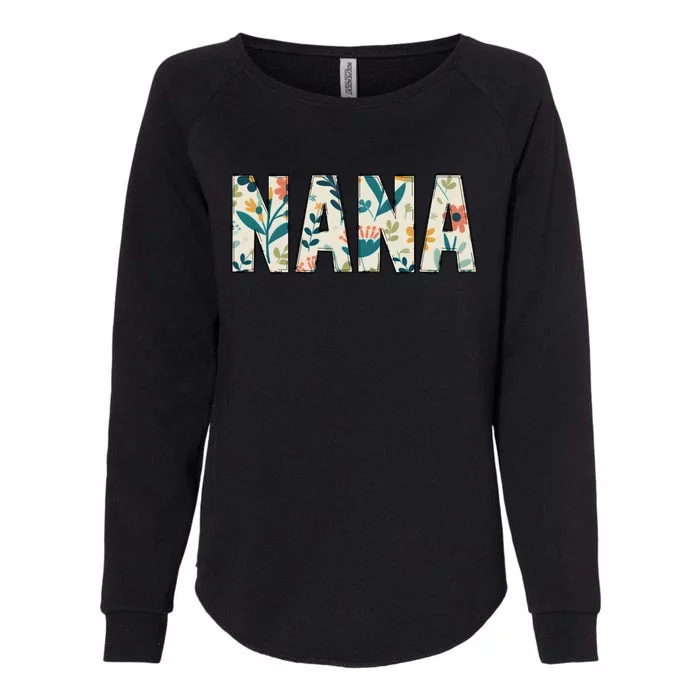 Nana Floral Womens California Wash Sweatshirt