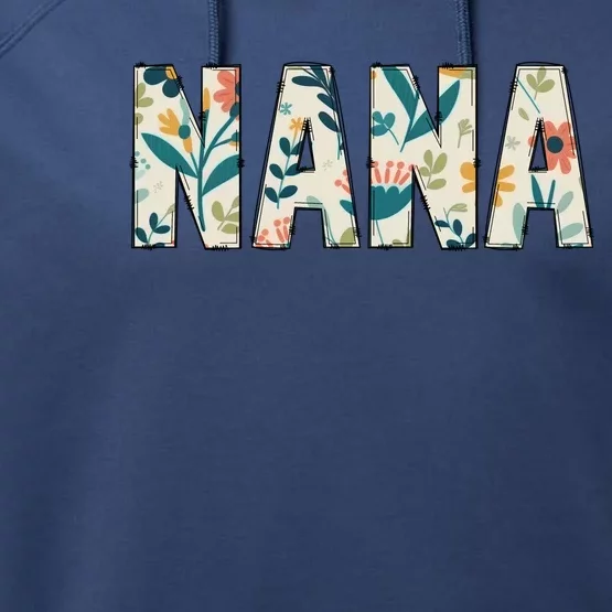 Nana Floral Performance Fleece Hoodie