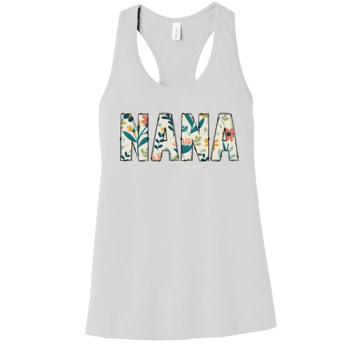 Nana Floral Women's Racerback Tank