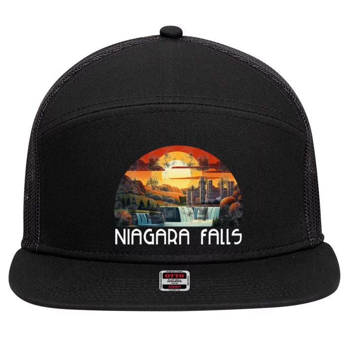 Niagara Falls Niagara Falls 7 Panel Mesh Trucker Snapback Hat