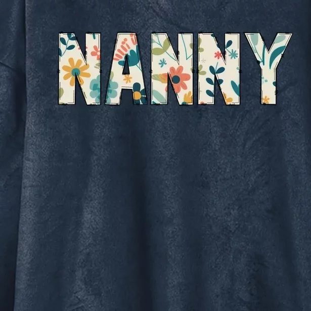 Nanny Floral Hooded Wearable Blanket