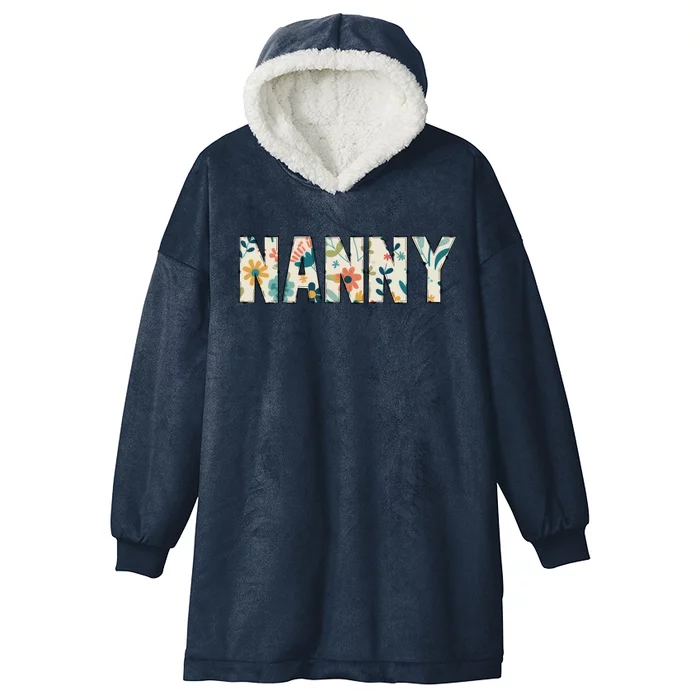 Nanny Floral Hooded Wearable Blanket