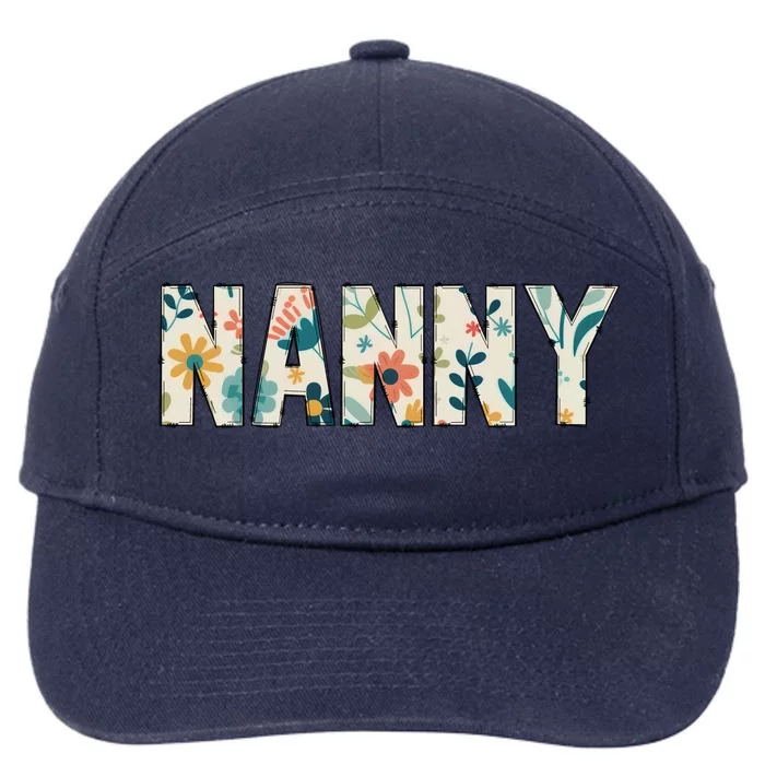 Nanny Floral 7-Panel Snapback Hat