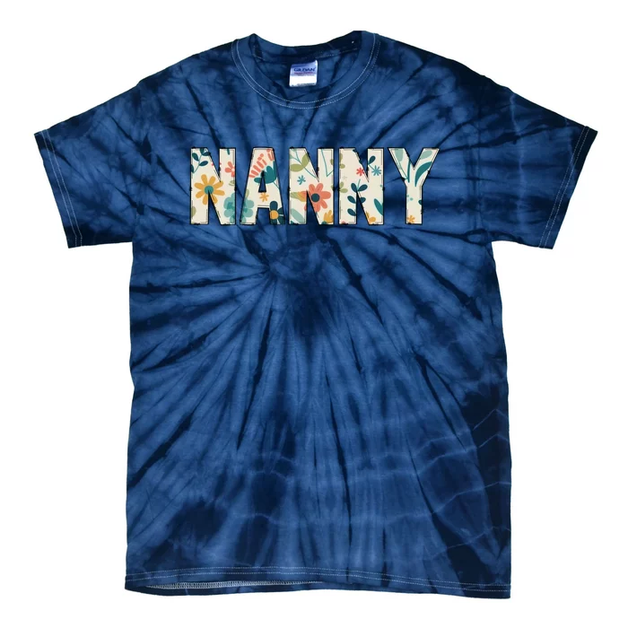 Nanny Floral Tie-Dye T-Shirt