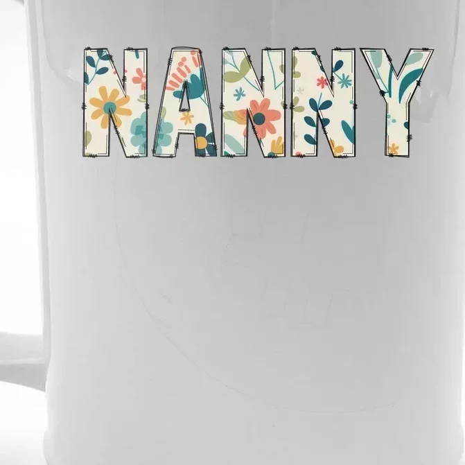 Nanny Floral Front & Back Beer Stein