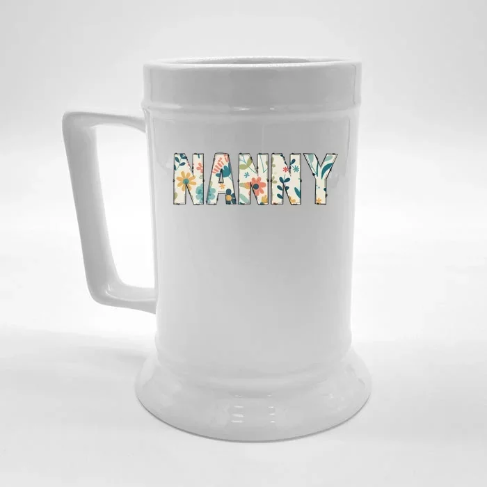 Nanny Floral Front & Back Beer Stein