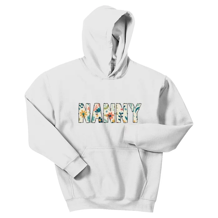 Nanny Floral Kids Hoodie