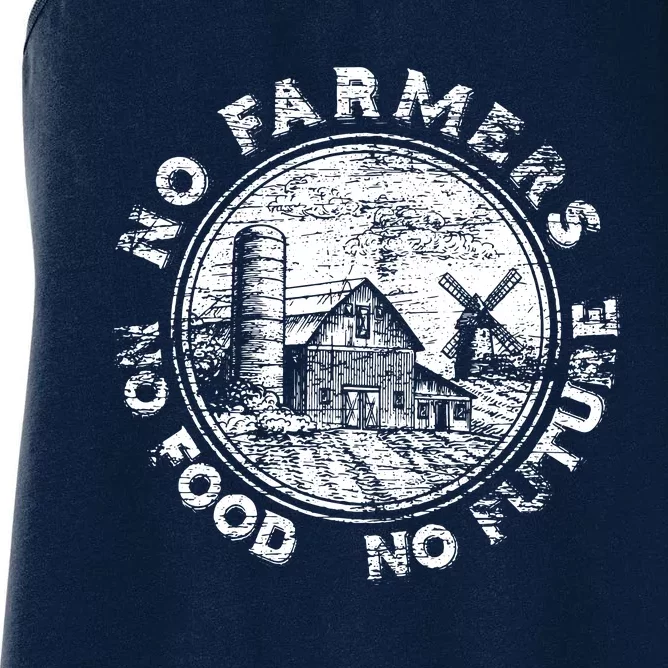 No Farmers No Food No Future Women's Racerback Tank