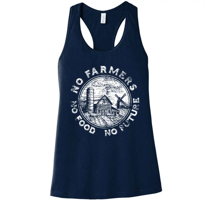 No Farmers No Food No Future Women's Racerback Tank